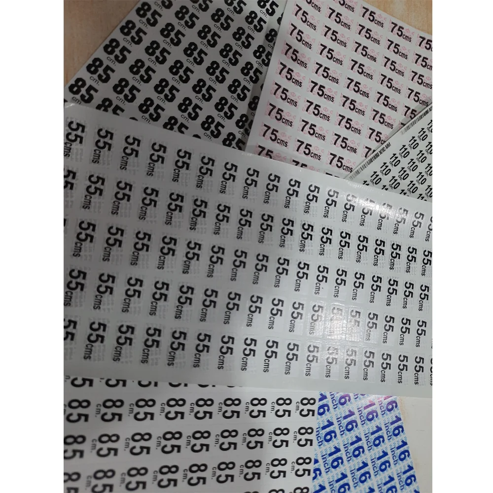 Garment Size Sticker P1