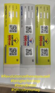 Tmt tag with QR code